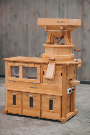 Stone mill for flour with sifter D30S mini